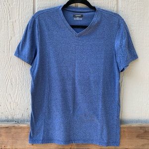 Alfani dark blue basic short sleeve vneck t-shirt